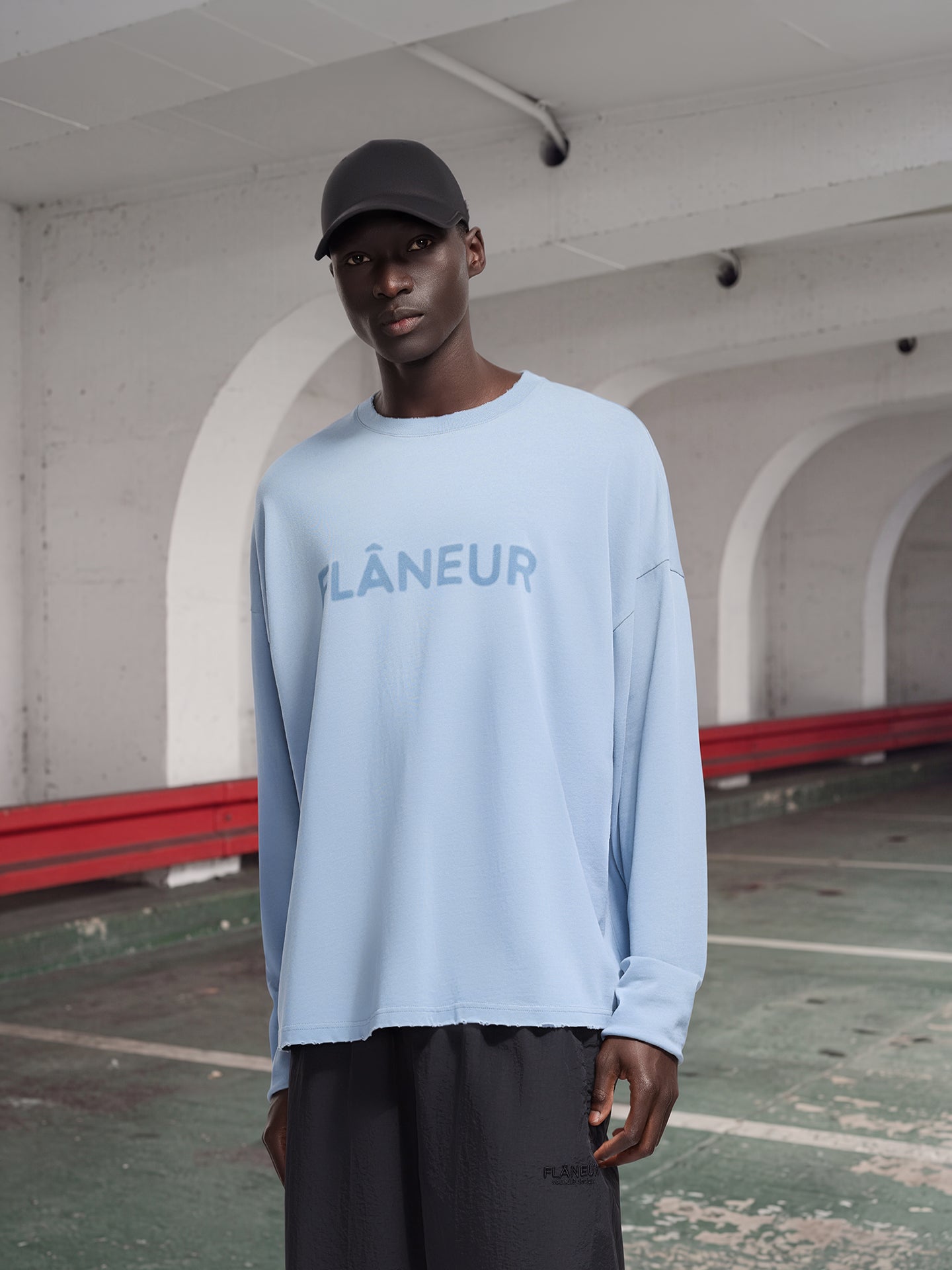 Blurred Logo Long Sleeve | Blue Citadel