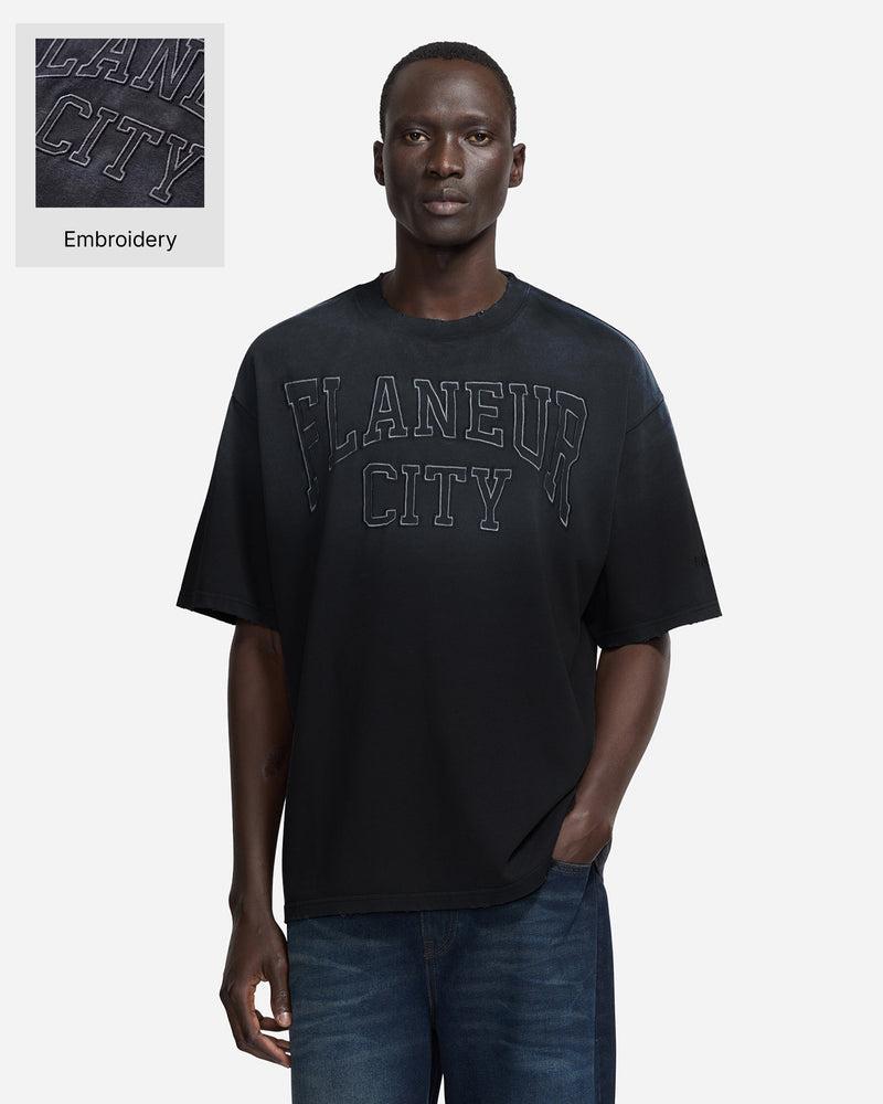 City College T-Shirt | Washed Black