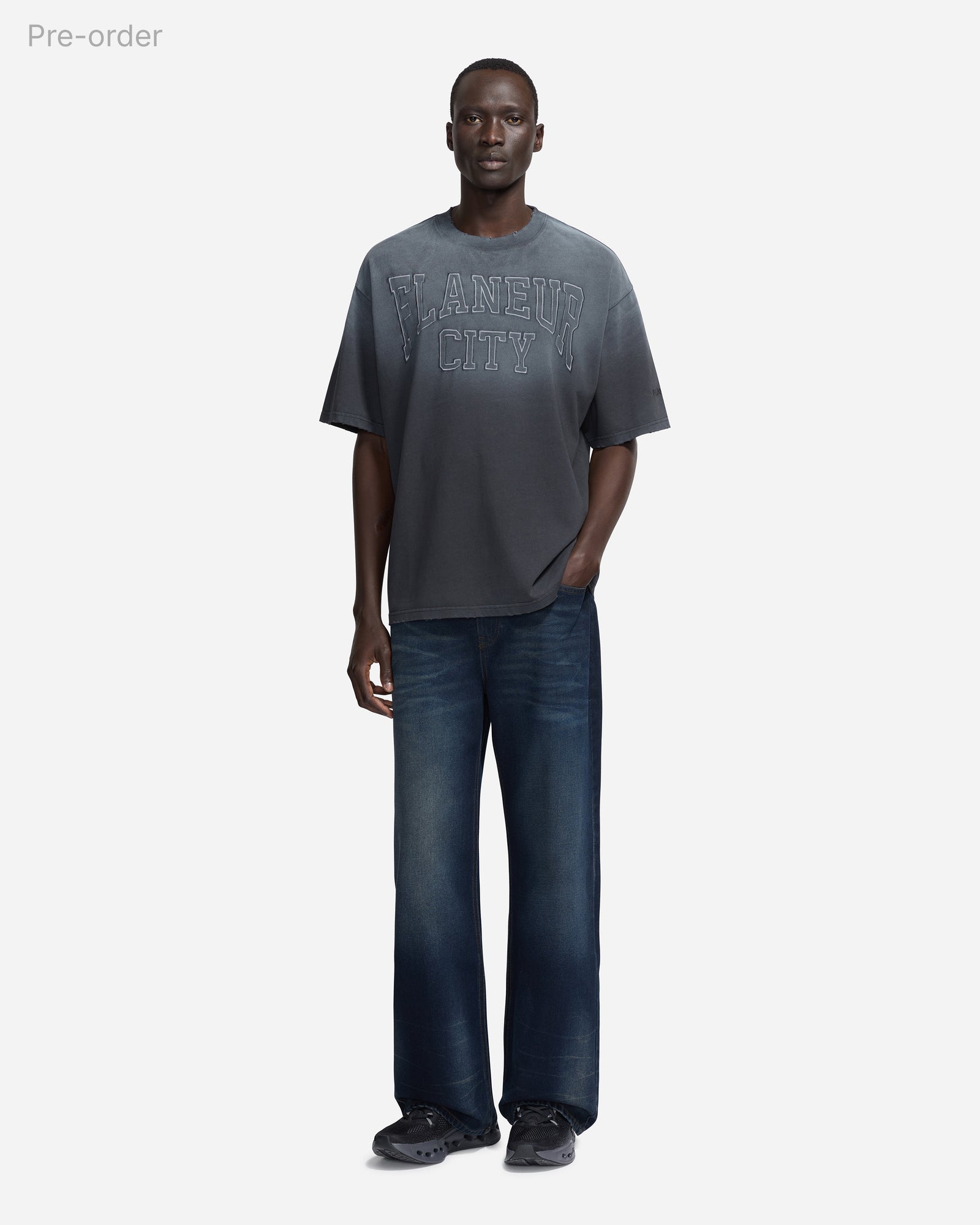 City College T-Shirt | Washed Black