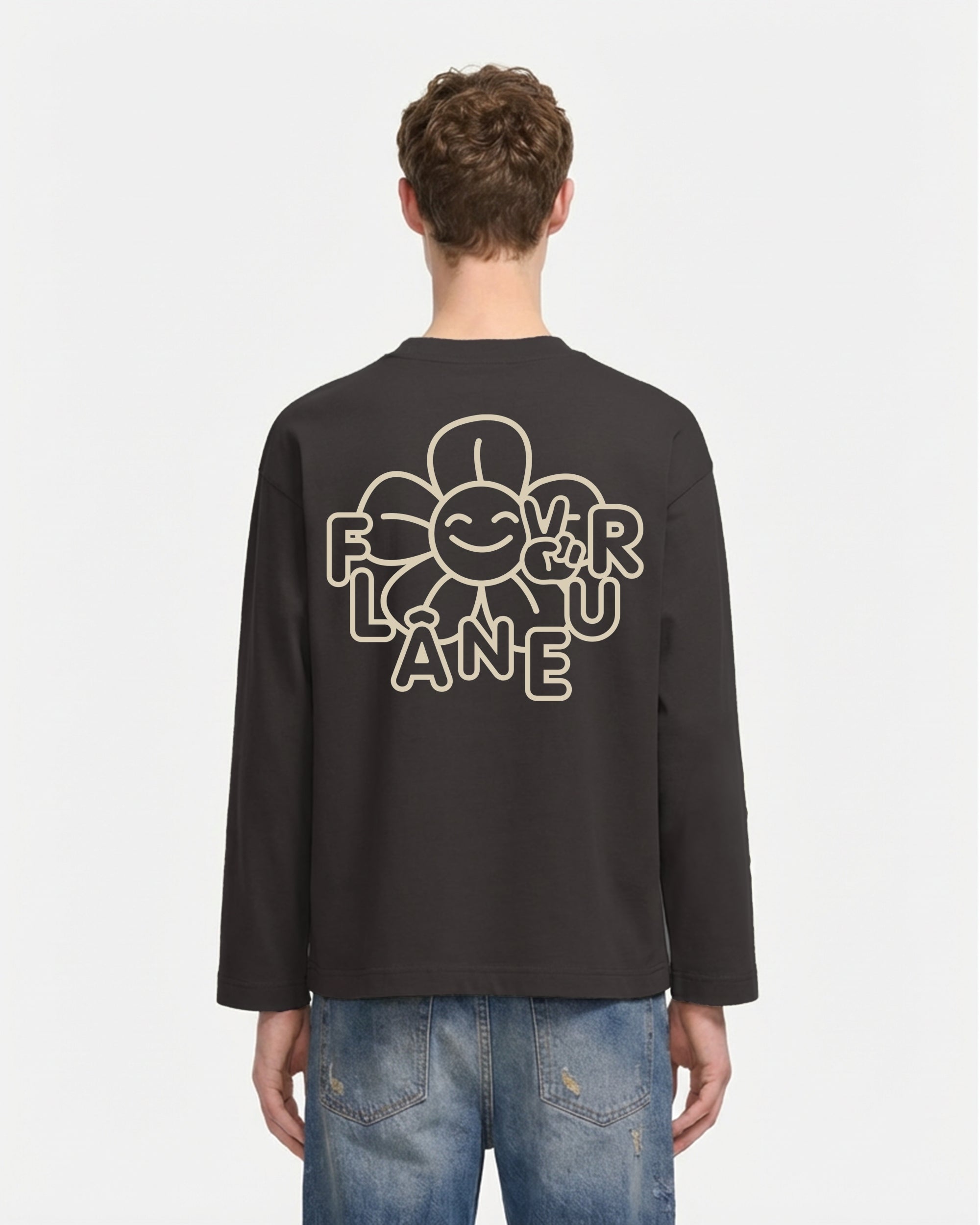 Happy Flower Long Sleeve | Brown – FLÂNEUR
