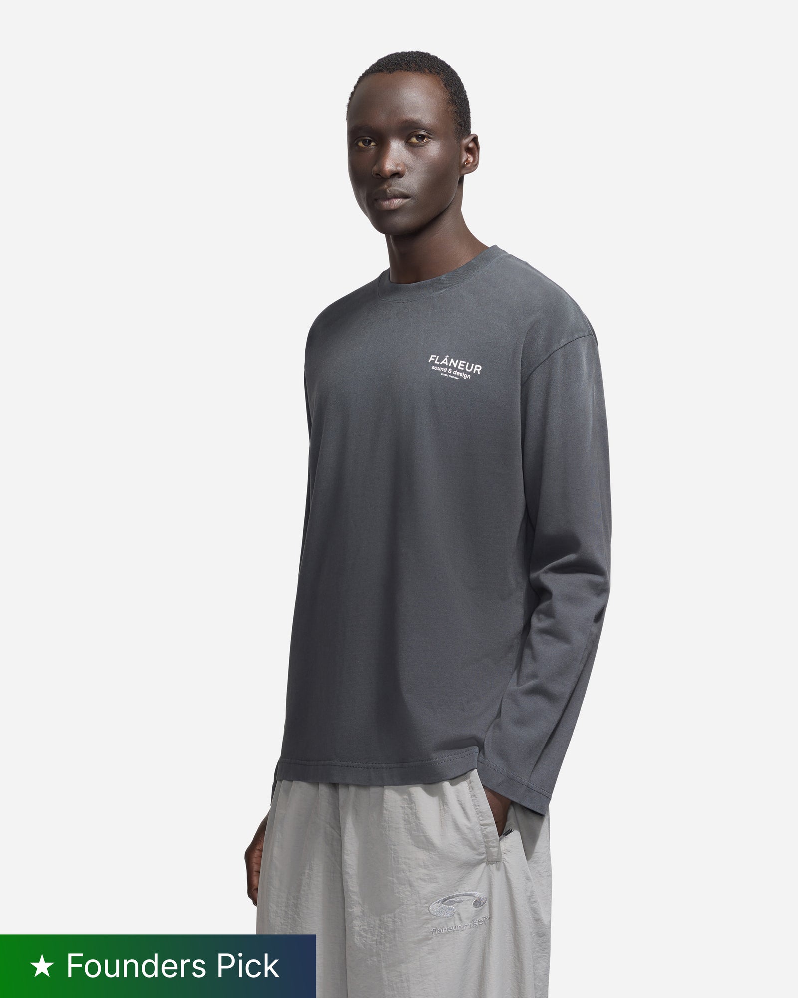 Sound & Design Studio Member Long Sleeve | Washed Black
