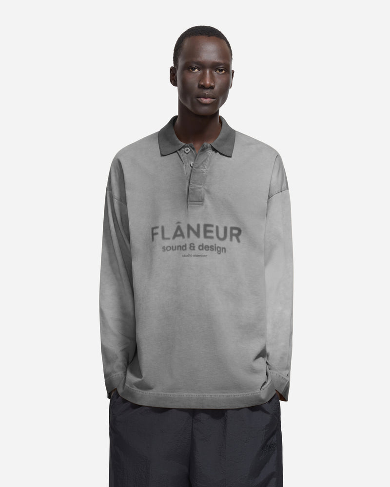Sound & Design Studio Member Polo Long Sleeve | Washed Grey