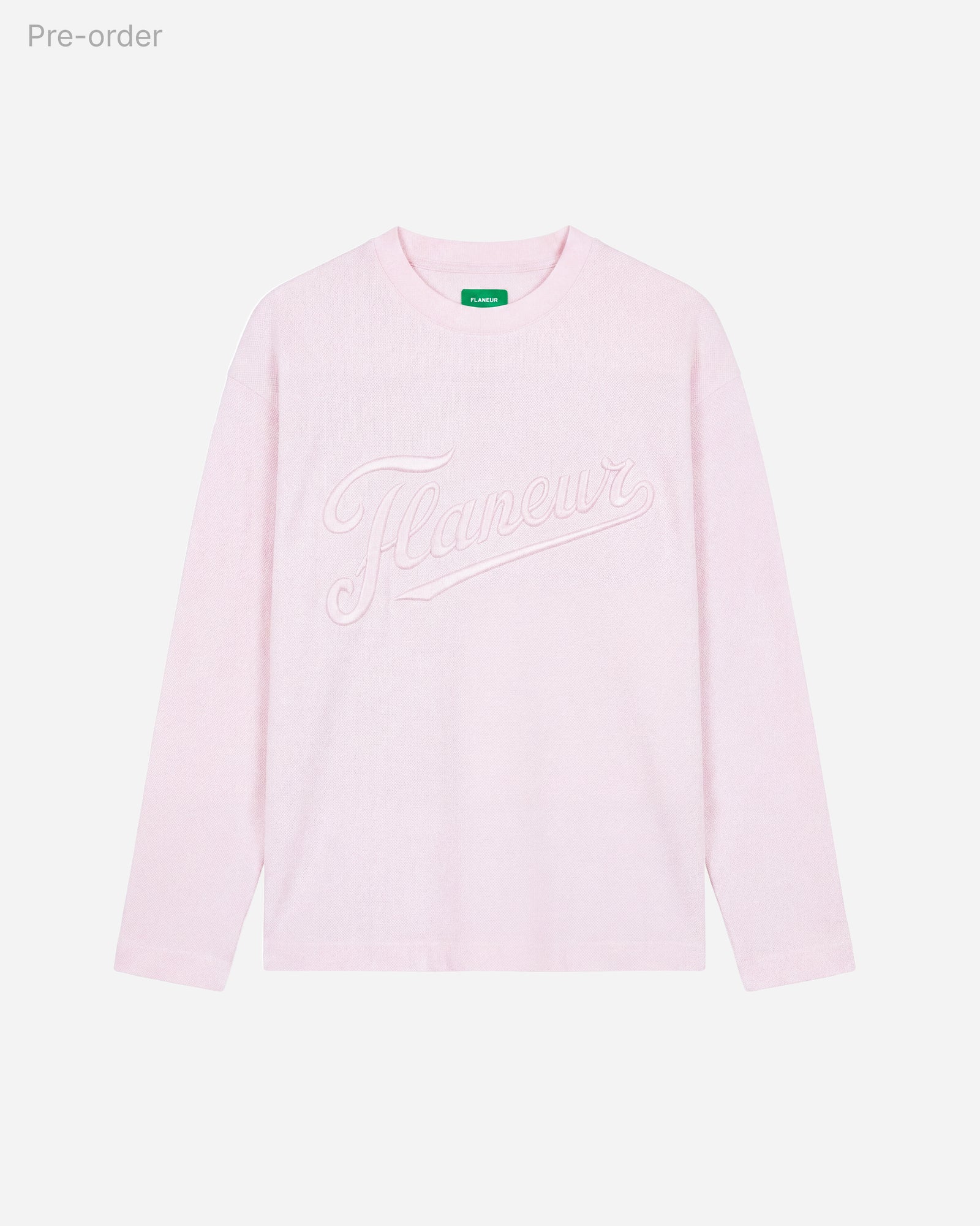 Embroidered Logo Long Sleeve | Pink