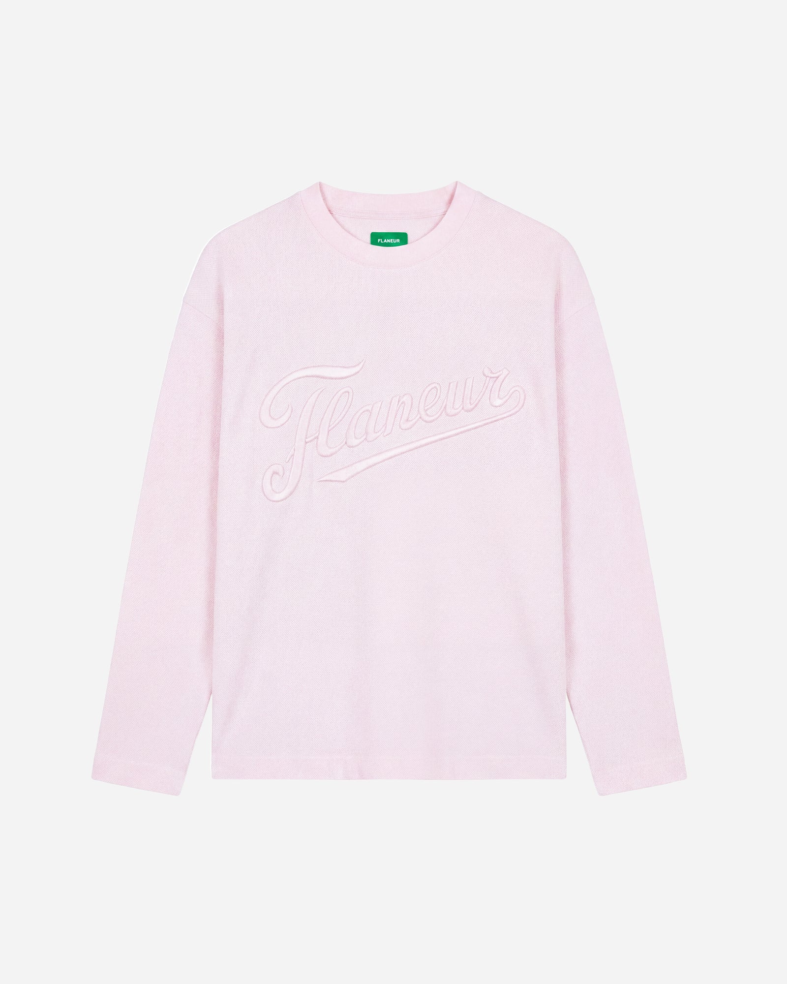 Longsleeve met geborduurd logo | Roze