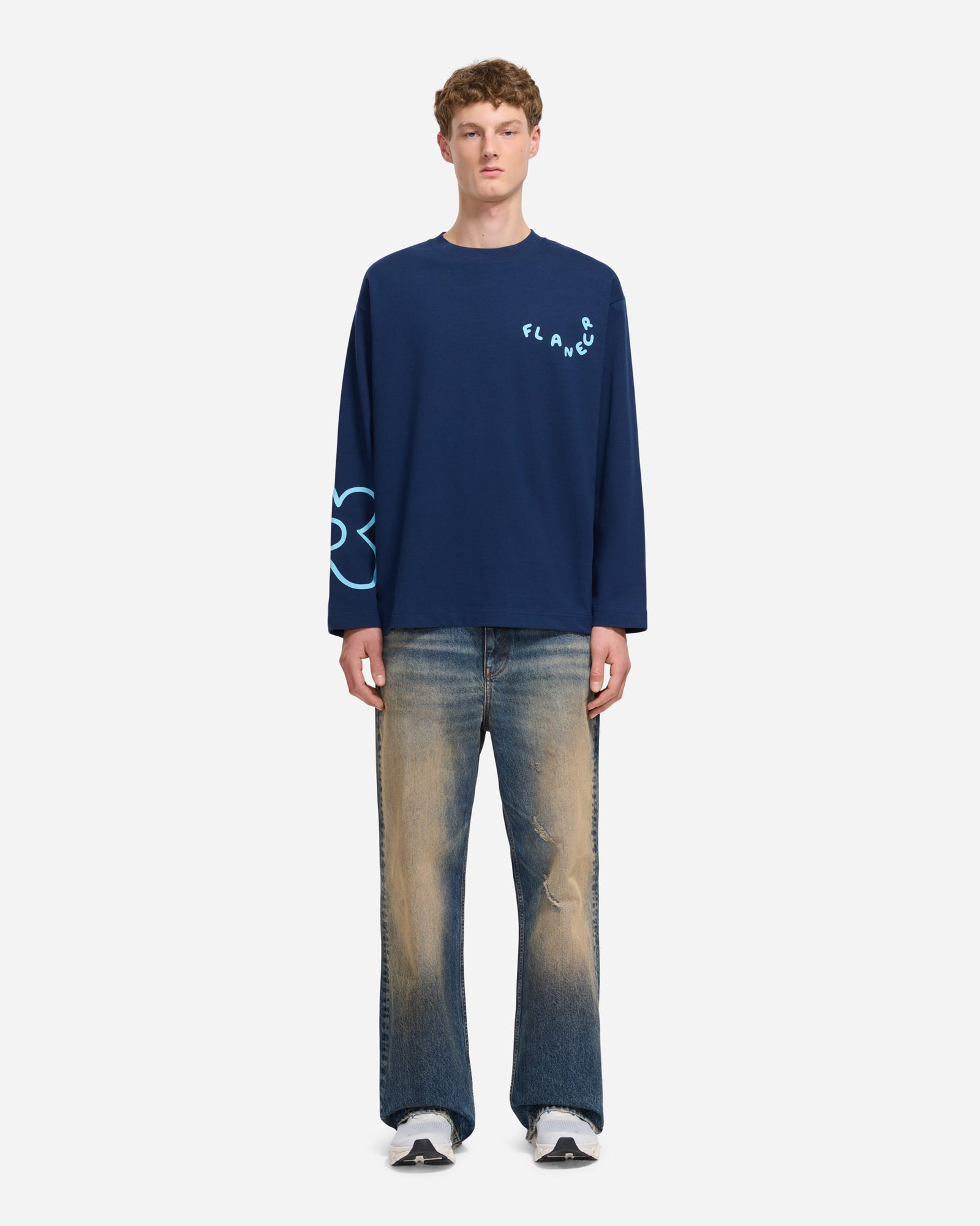 Blossom Long Sleeve | Navy