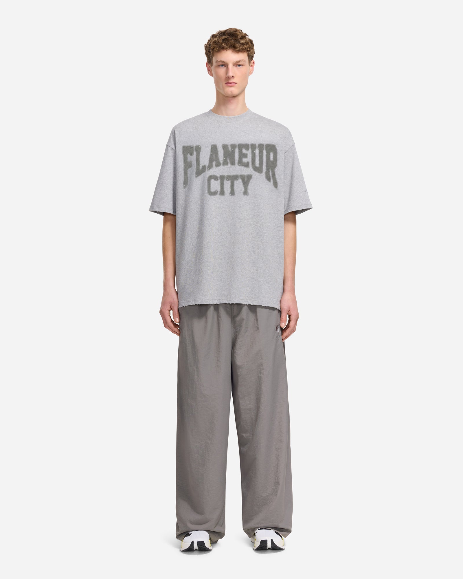City College T-Shirt | Hellgrau meliert
