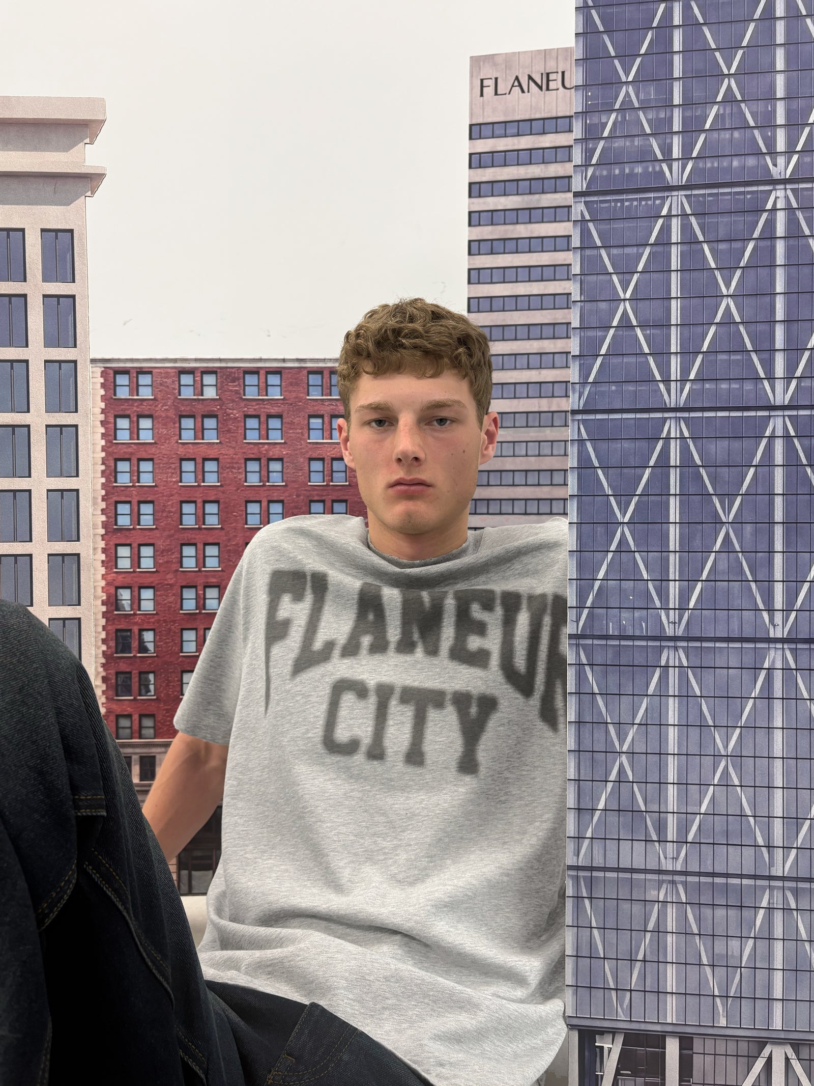 City College T-Shirt | Hellgrau meliert