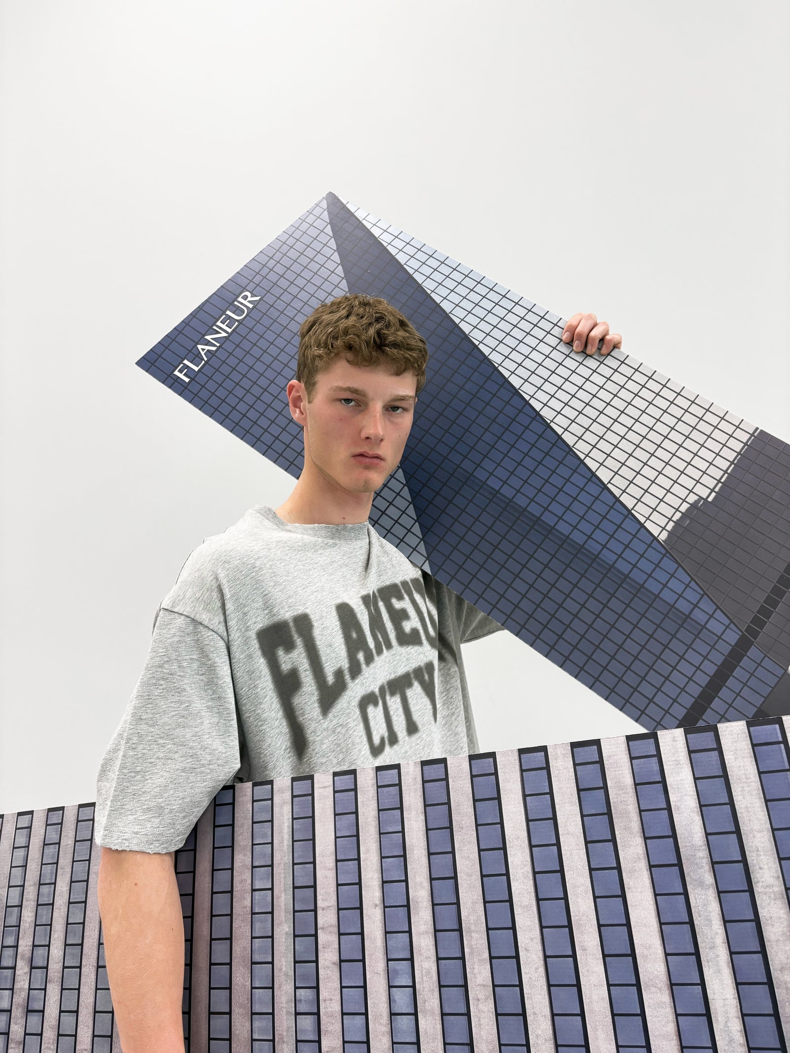 City College T-Shirt | Hellgrau meliert