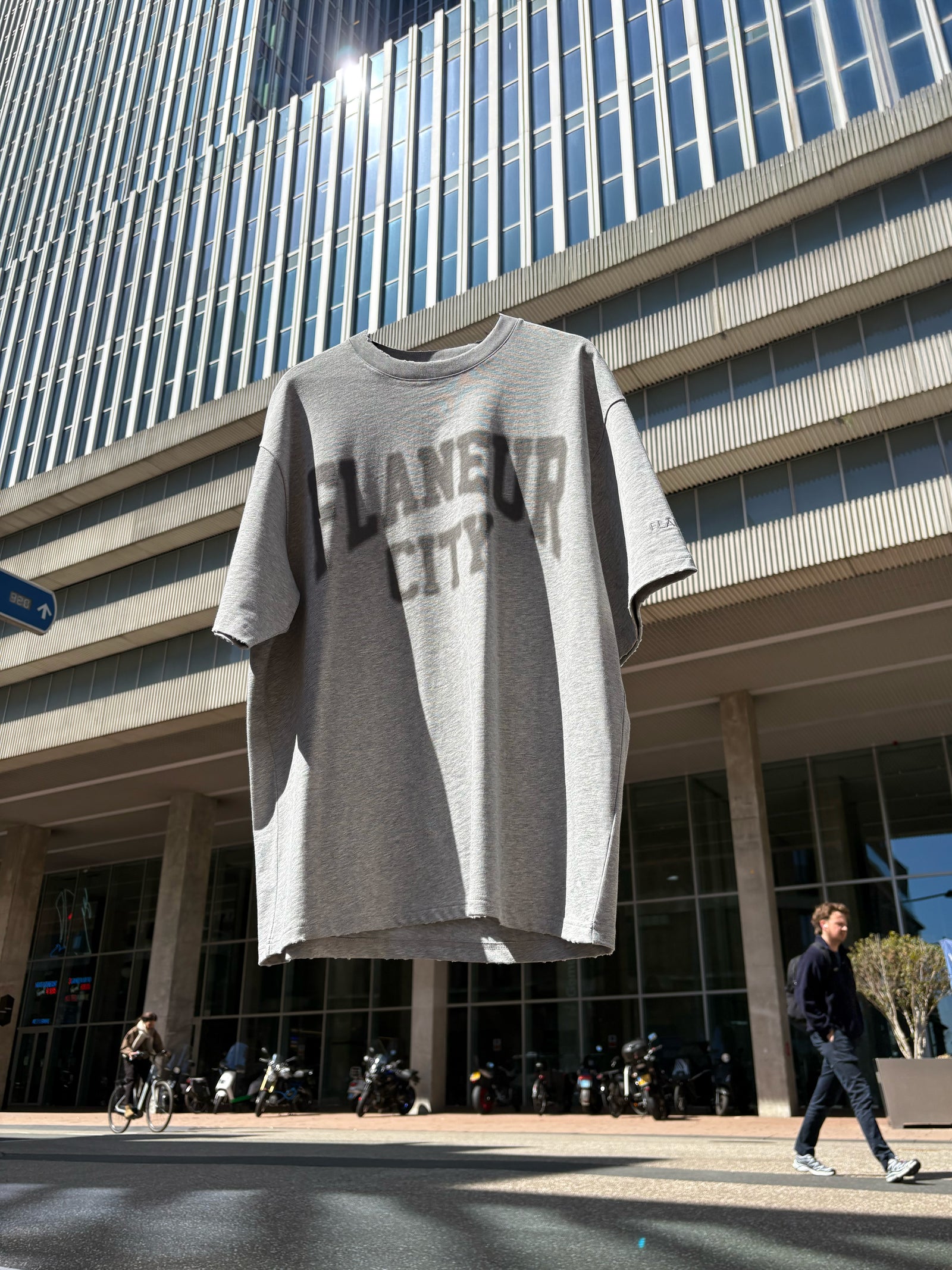 City College T-Shirt | Hellgrau meliert