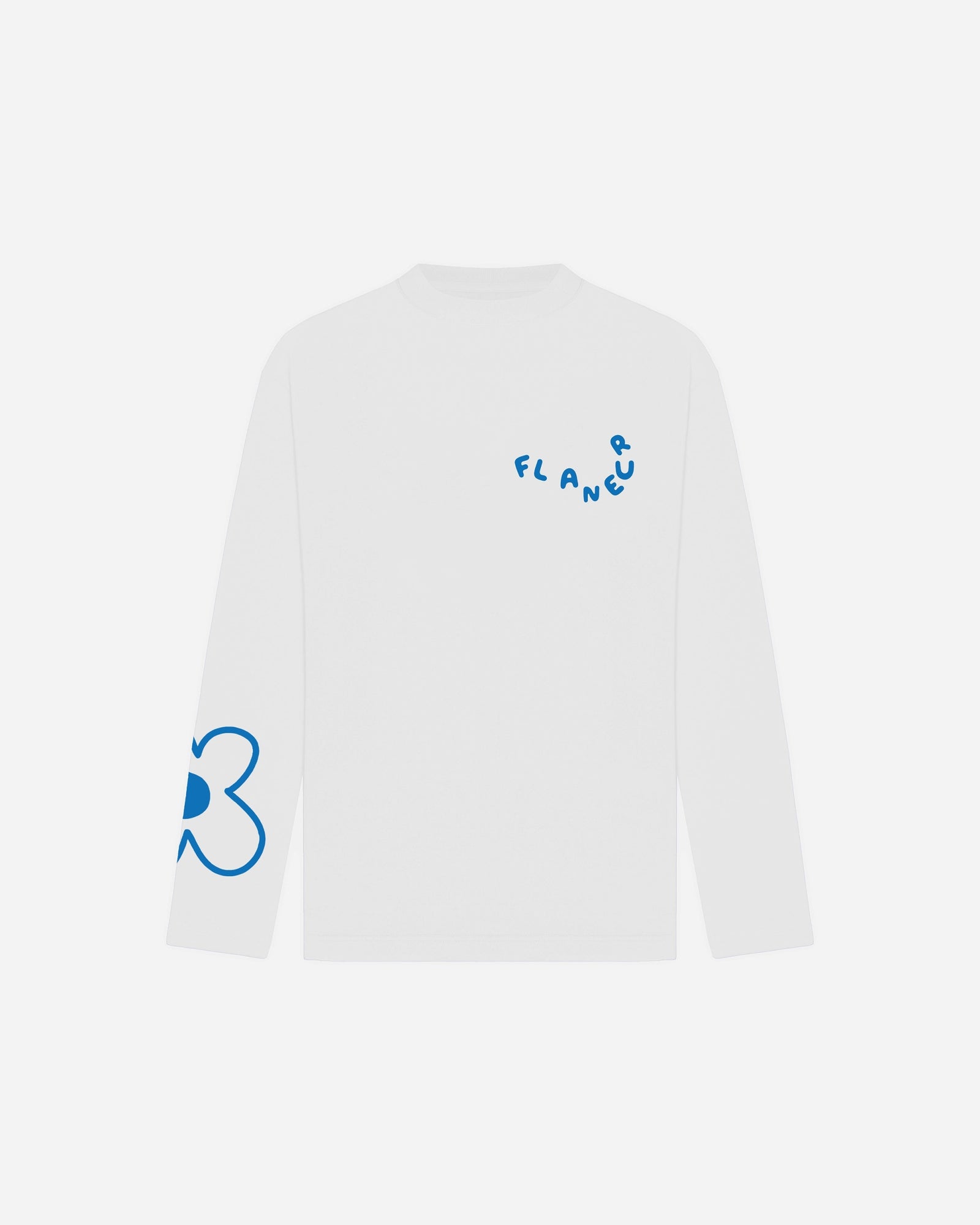 Blossom Long Sleeve | White/Blue
