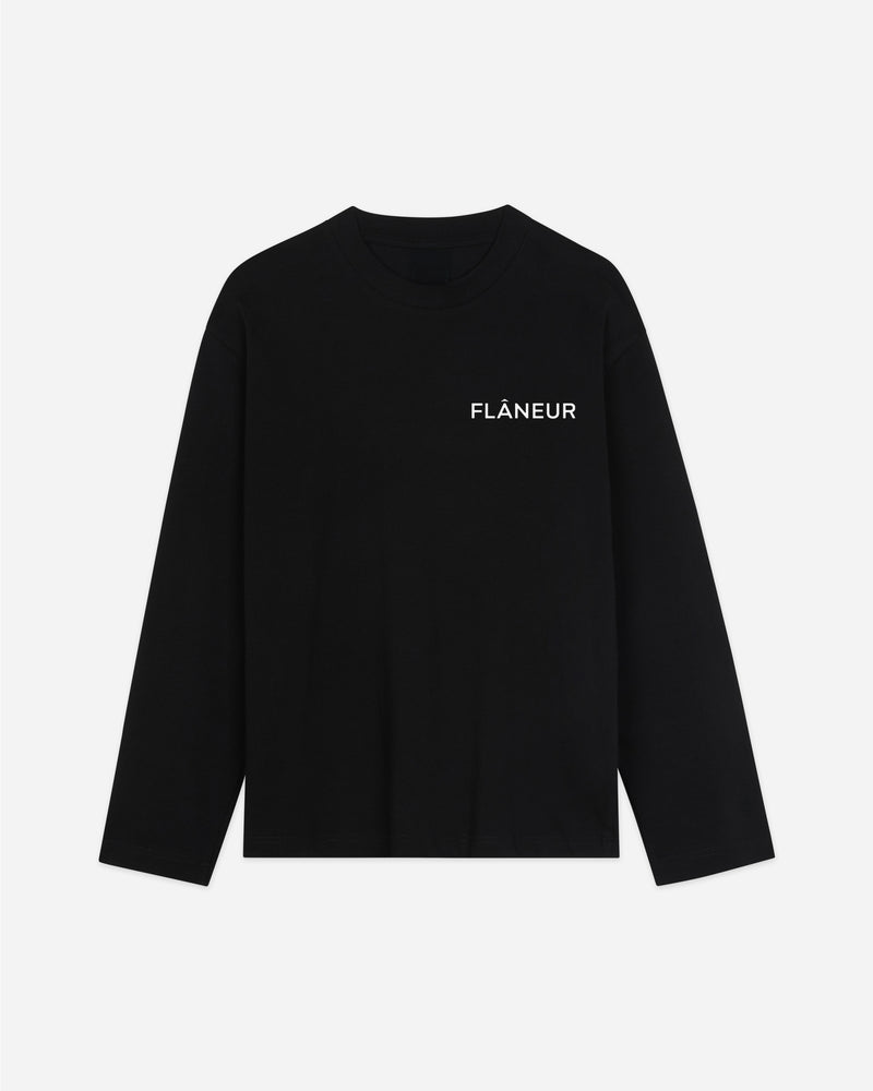 Double Logo Long Sleeve | Black