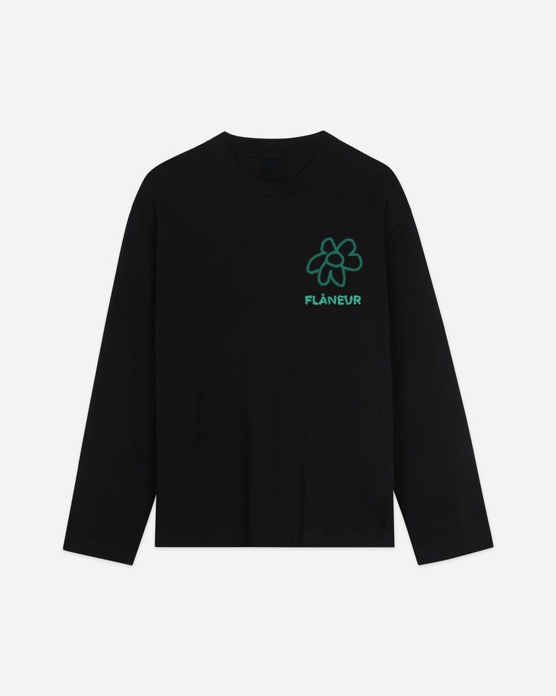 Flower Doodle Long Sleeve | Black