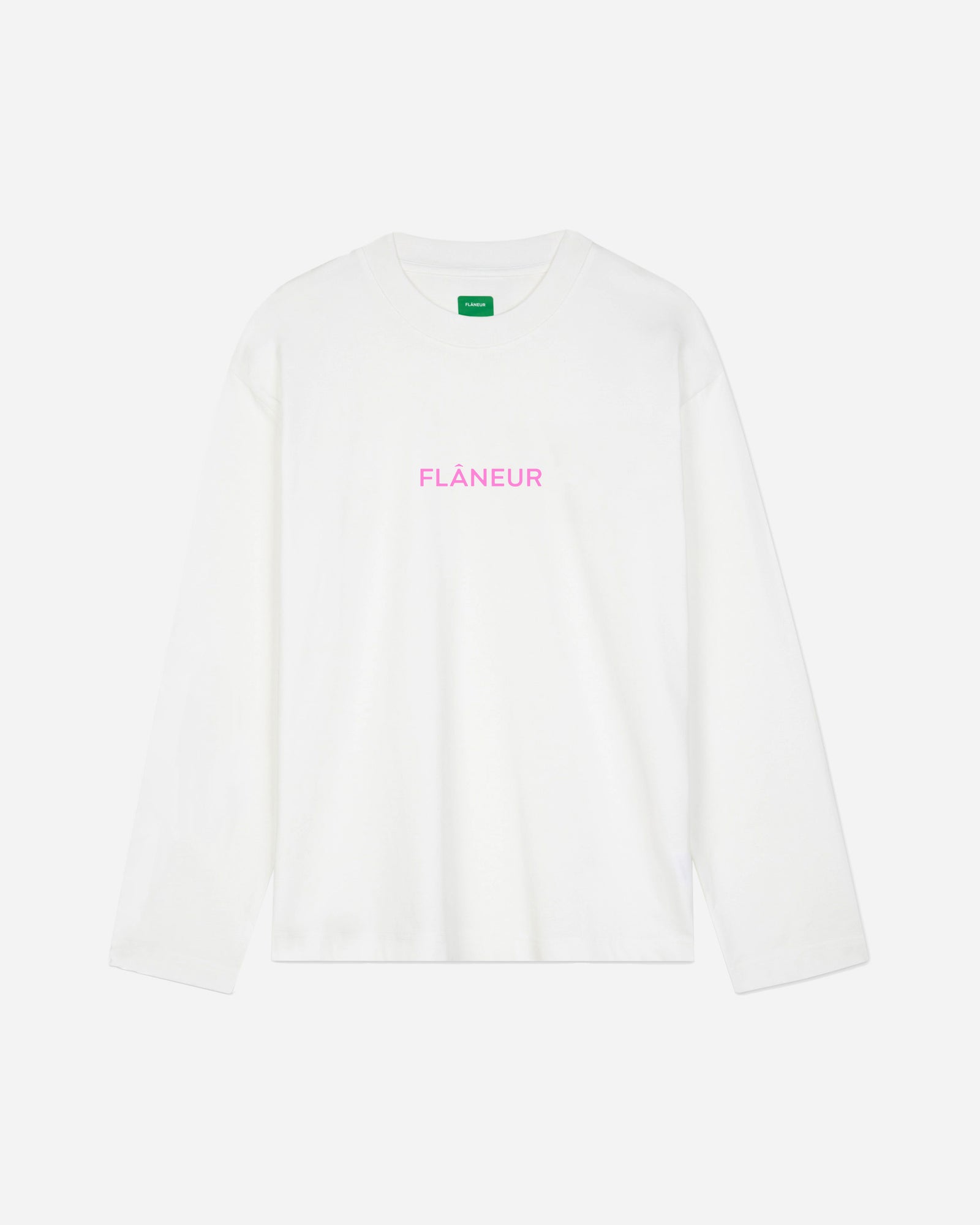 Box Logo Long Sleeve | White Pink