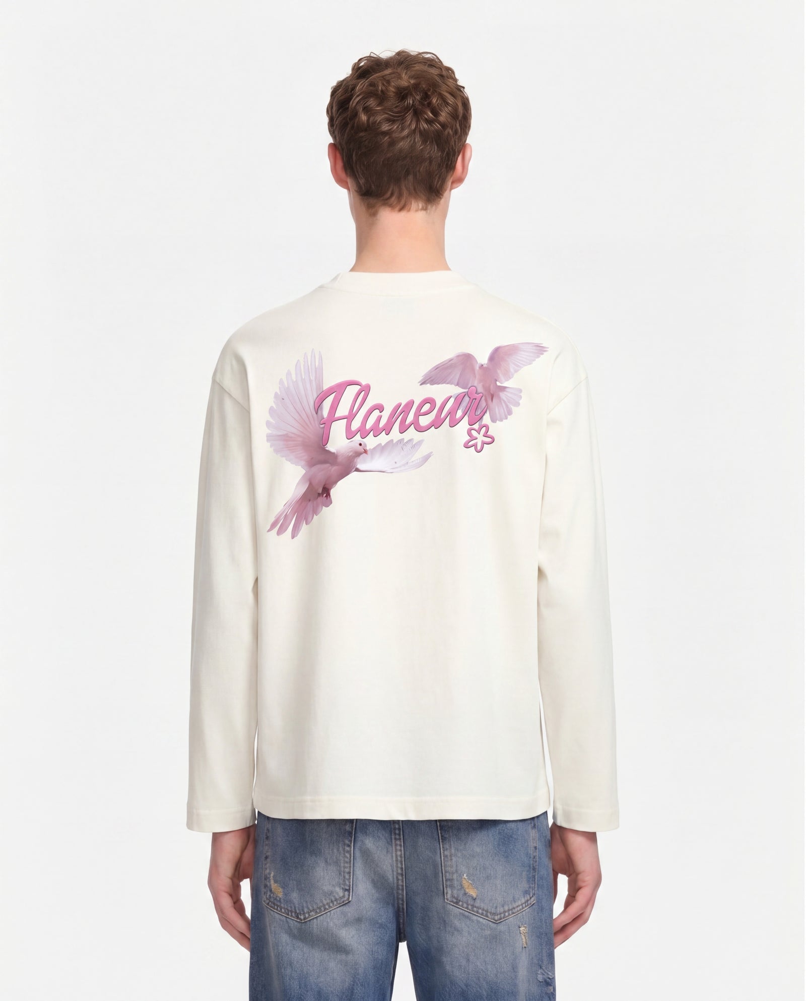 FH Doves Long Sleeve | White