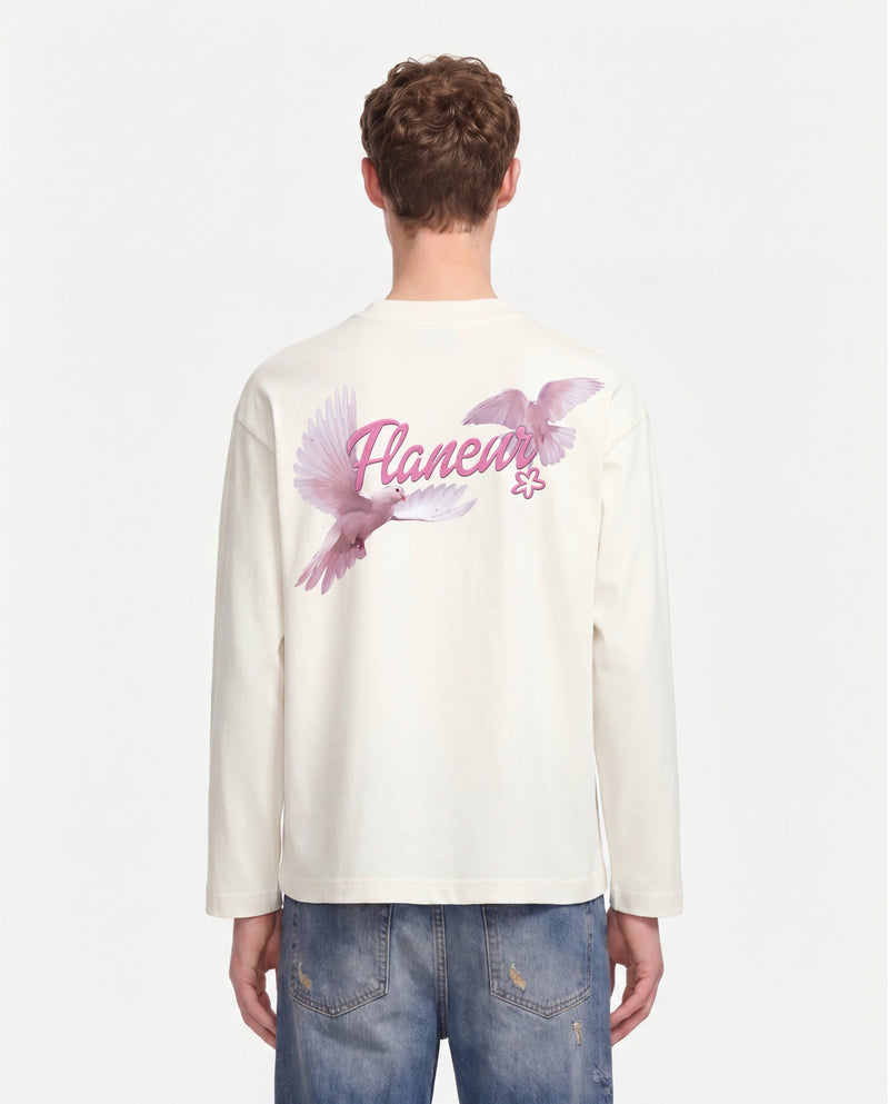 FH Doves Long Sleeve | White