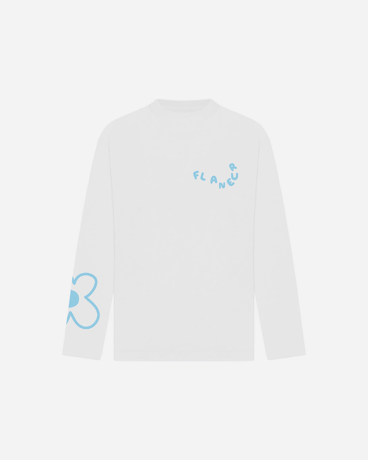 Blossom Long Sleeve | White/Blue
