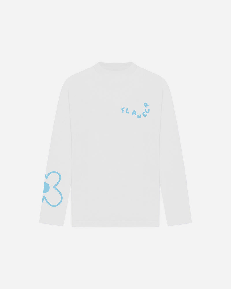 Blossom Long Sleeve | White/Blue