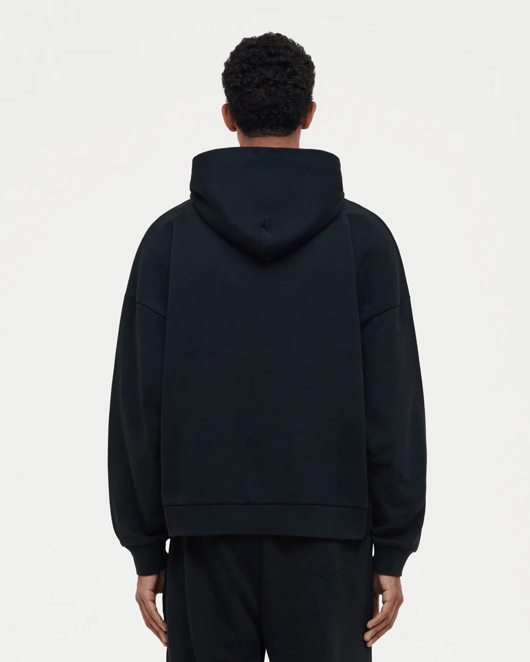 Blossom Patches Zip-Up Hoodie | Black