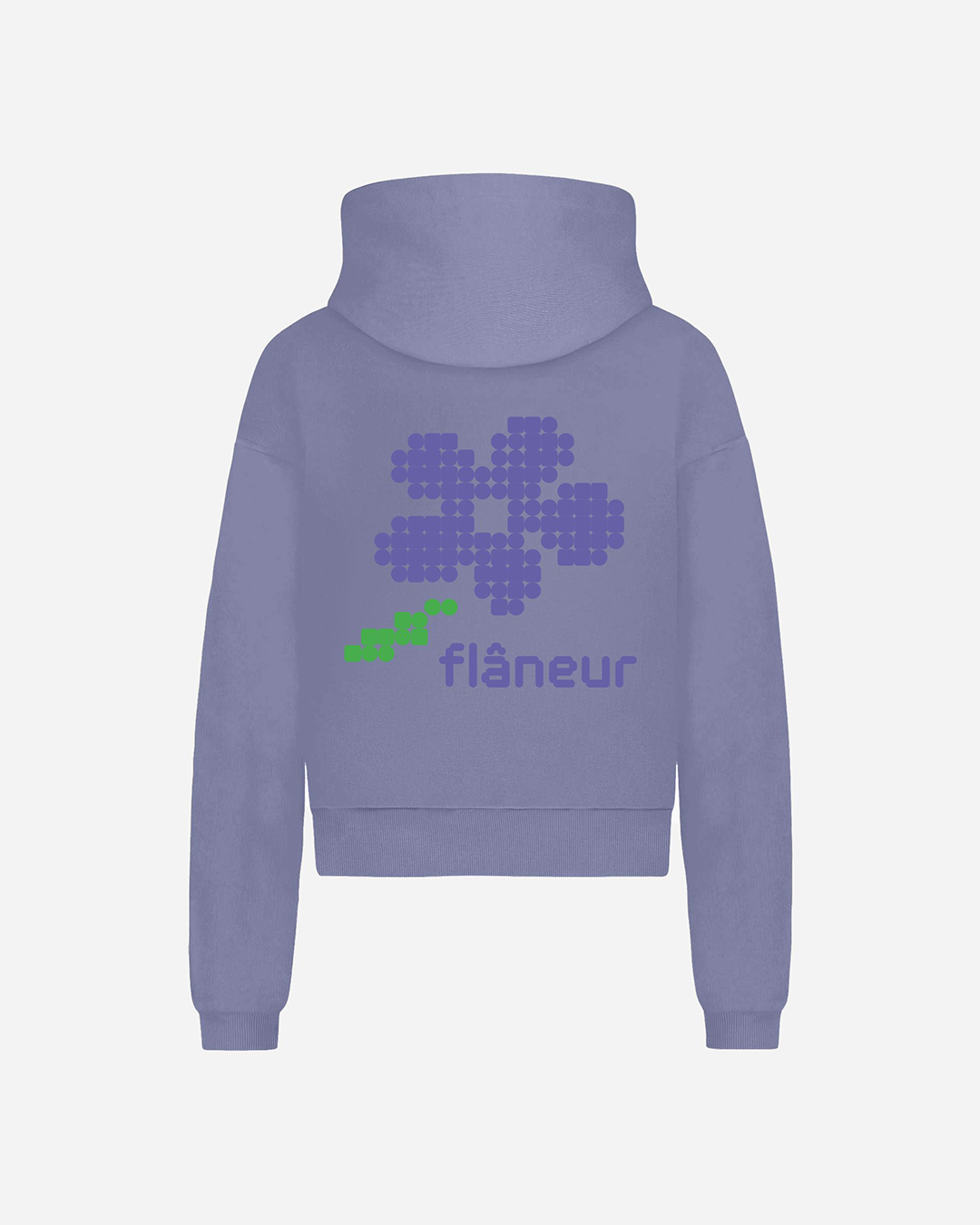Pixel Flower Zip-Up | Purple