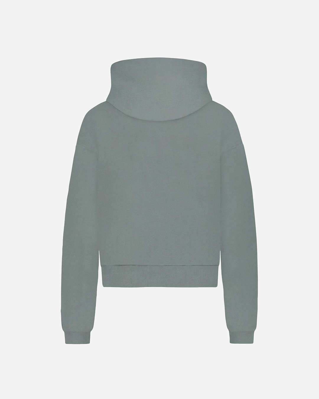 Logo Zip-Up Hoodie | Steel Green