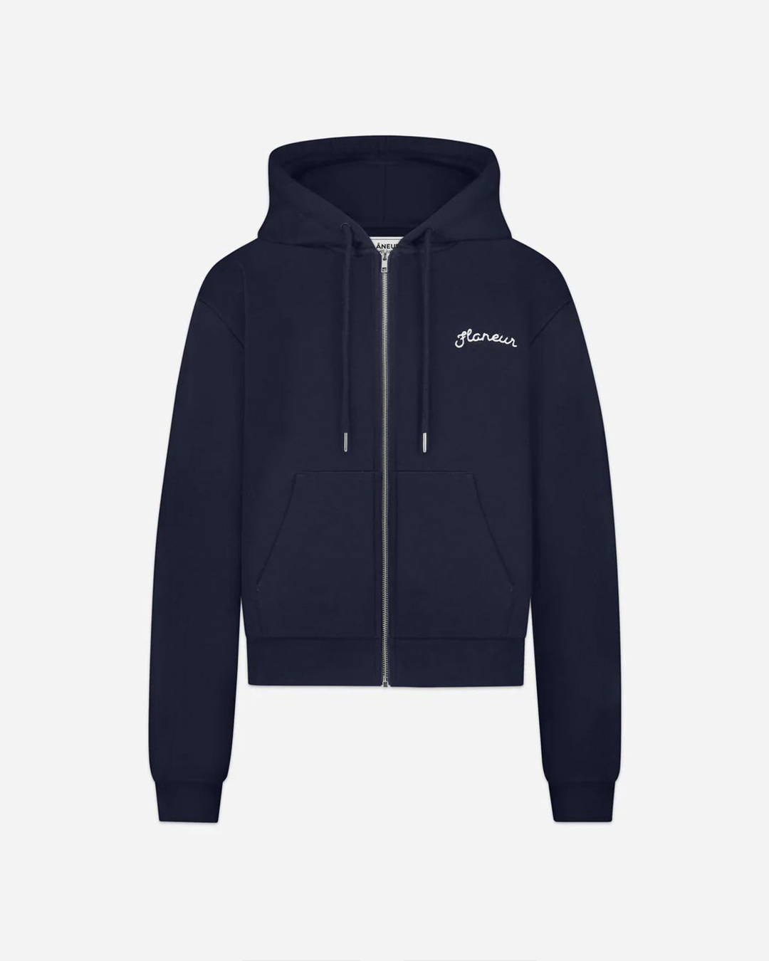 Signature Zip-Up Hoodie | Navy
