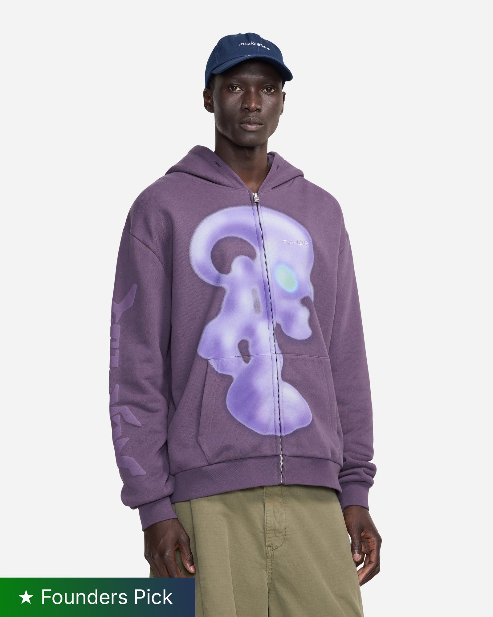 Alien Zip-Up | Purple