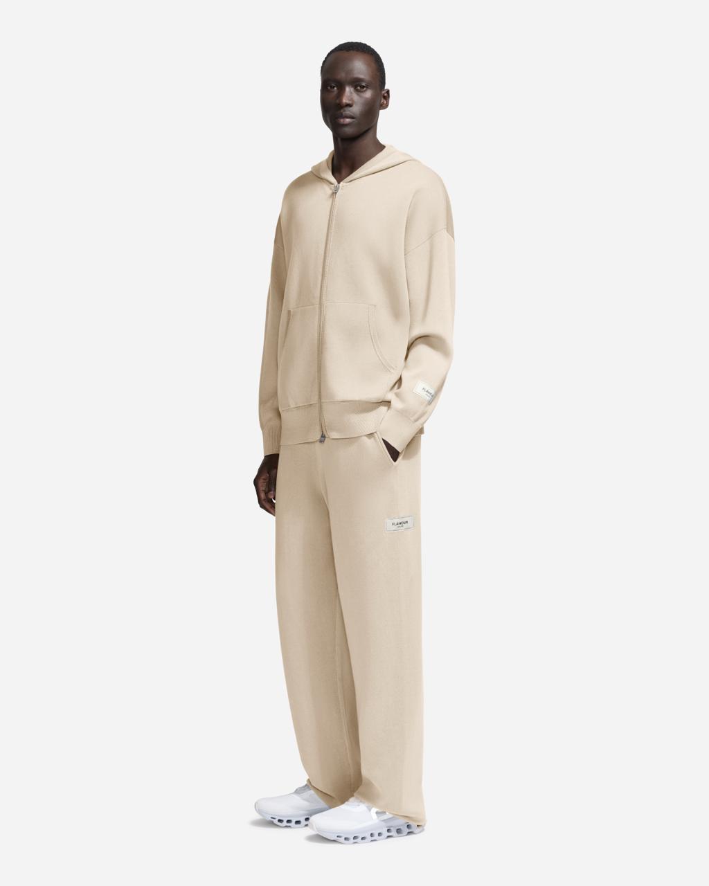 Atelier Knit Zip-Up | Beige
