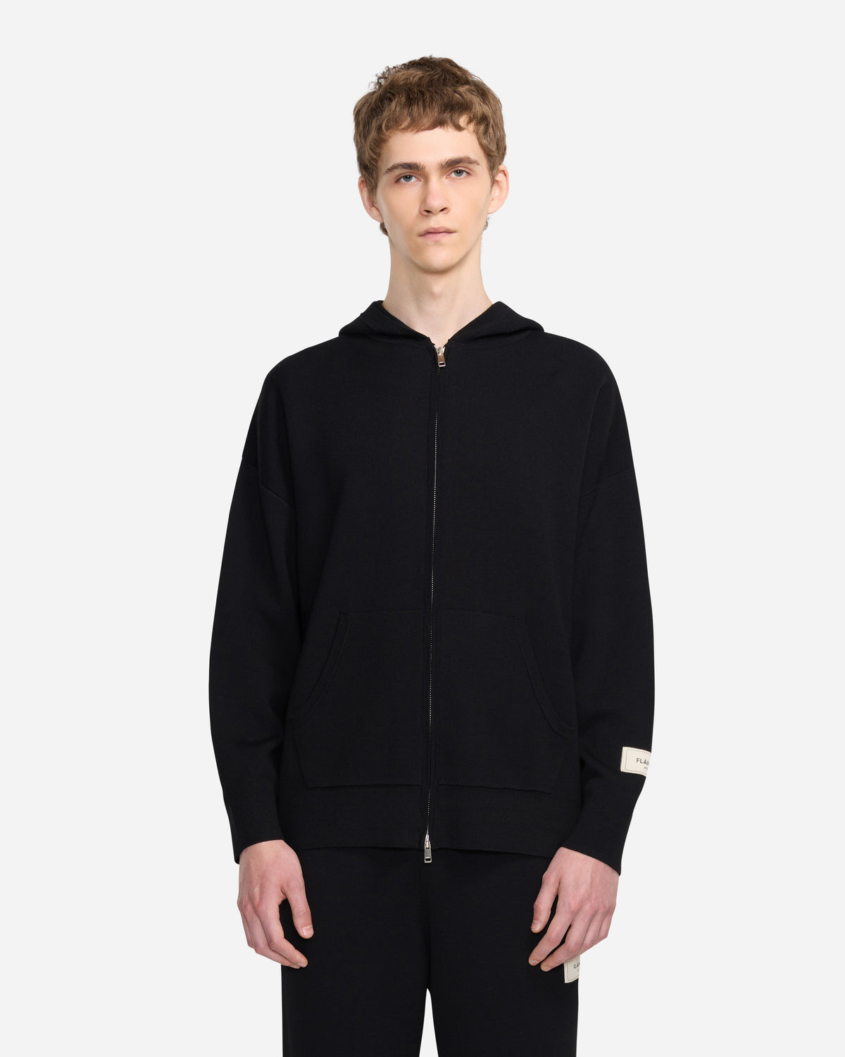Atelier Knit Zip-Up | Black
