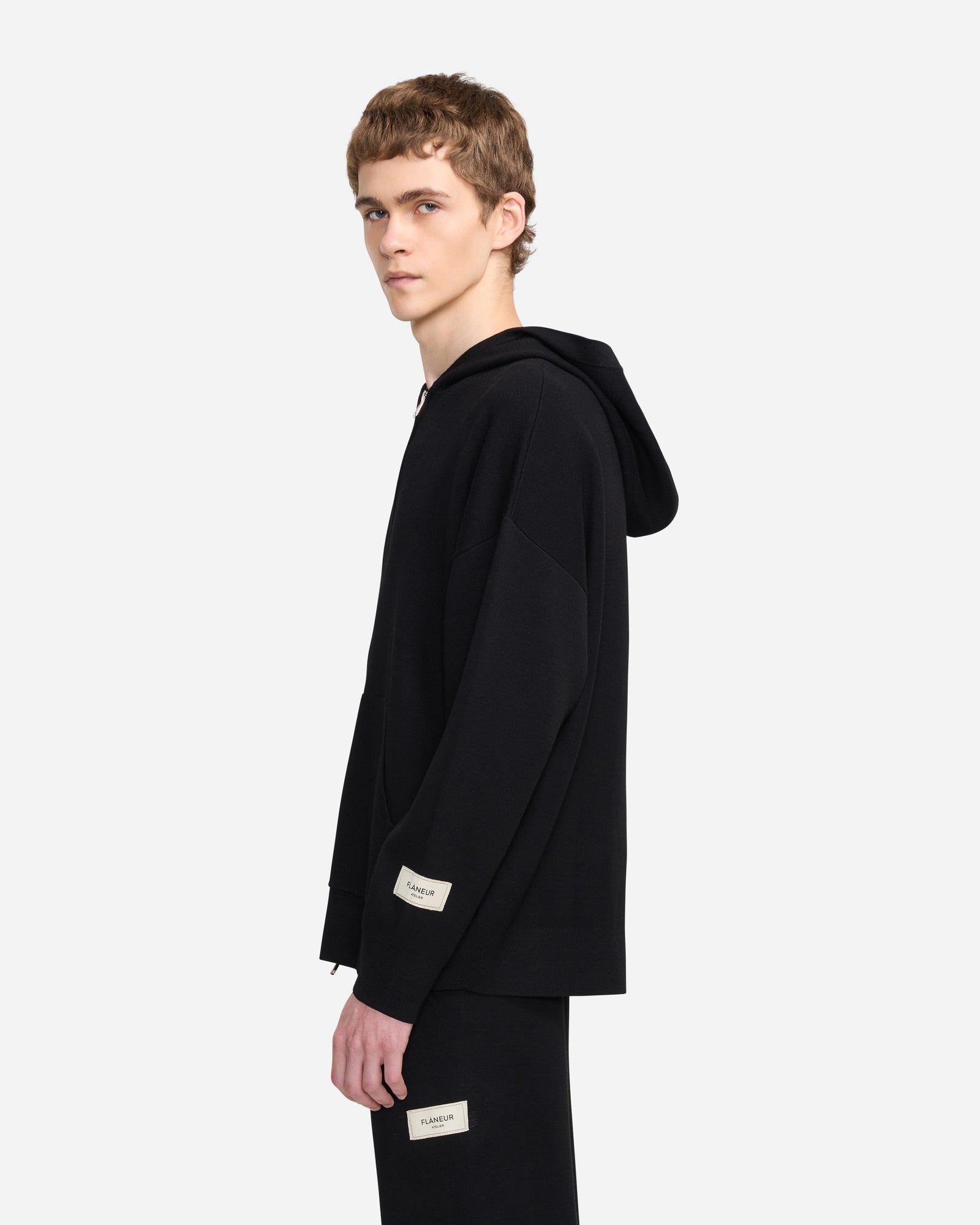 Atelier Knit Zip-Up | Zwart