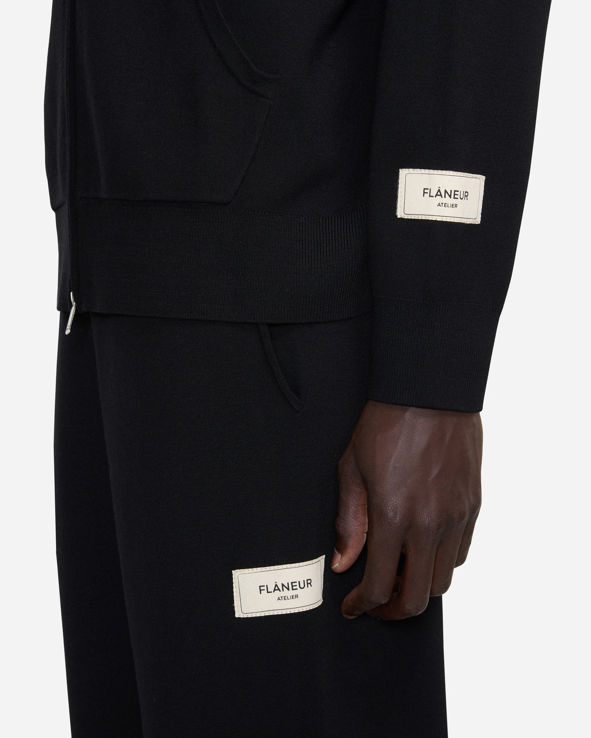 Atelier Knit Zip-Up | Black