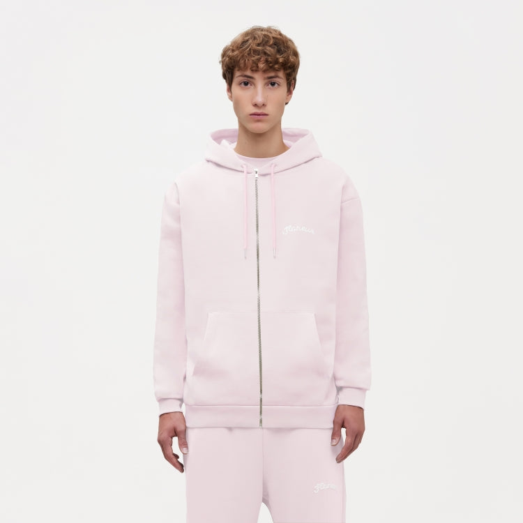 Signature Zip-Up Hoodie | Pink