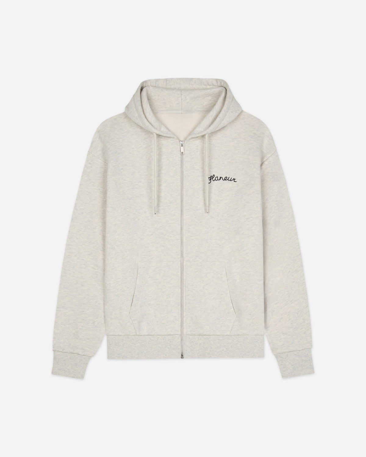 Signature Zip-Up Hoodie | Heather Grau
