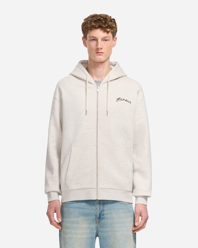 Signature Zip-Up Hoodie | Heather Grey