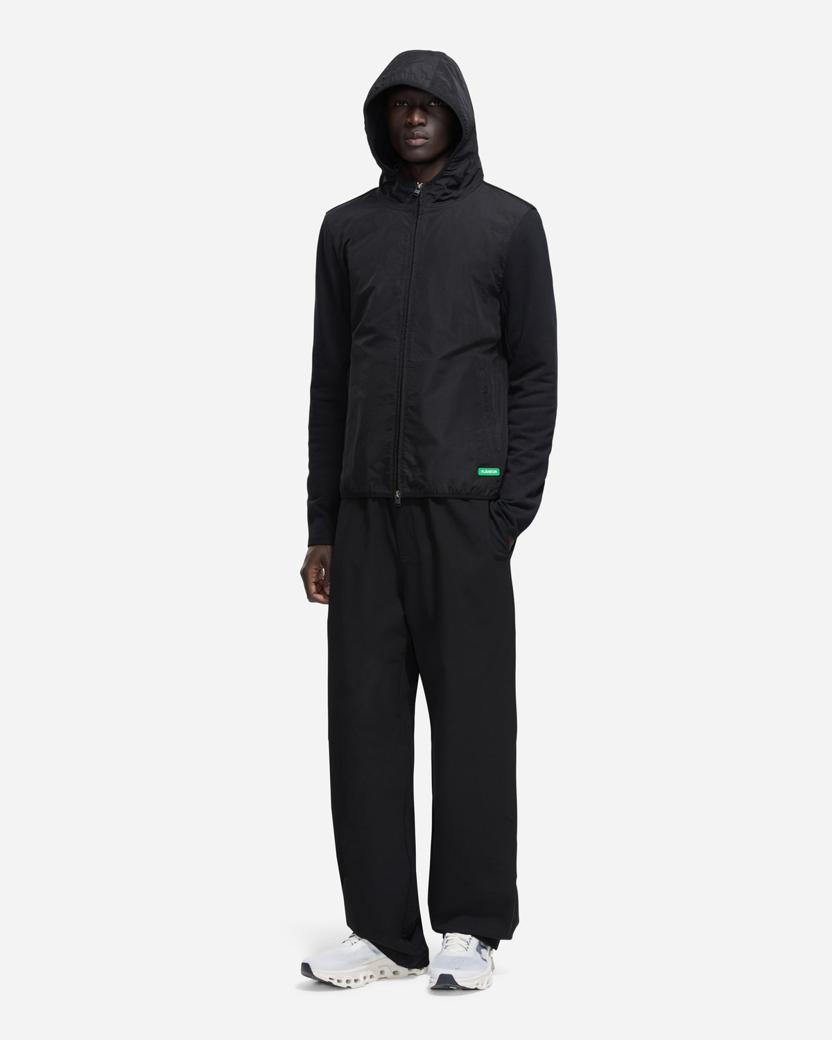 Badge Technical Zip-Up | Black