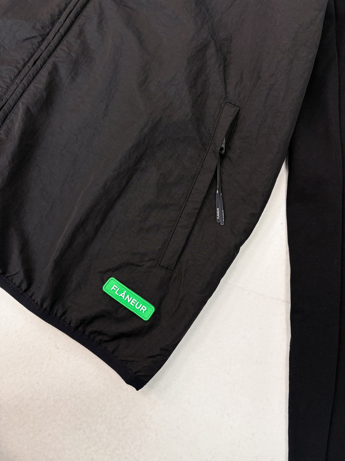 Badge Technical Zip-Up | Black