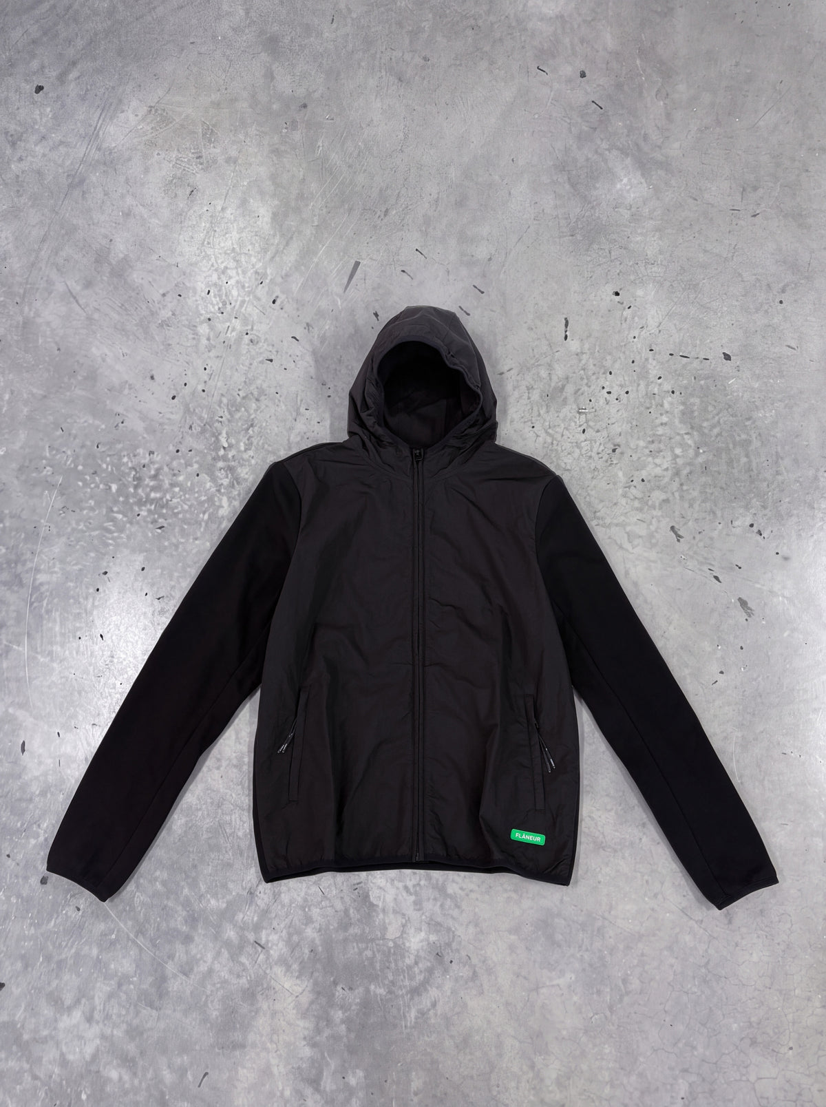 Badge Technical Zip-Up | Black