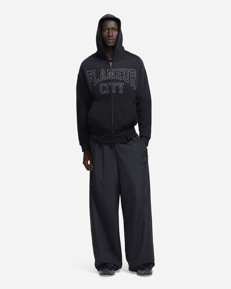 City College Zip-Up | Washed Black