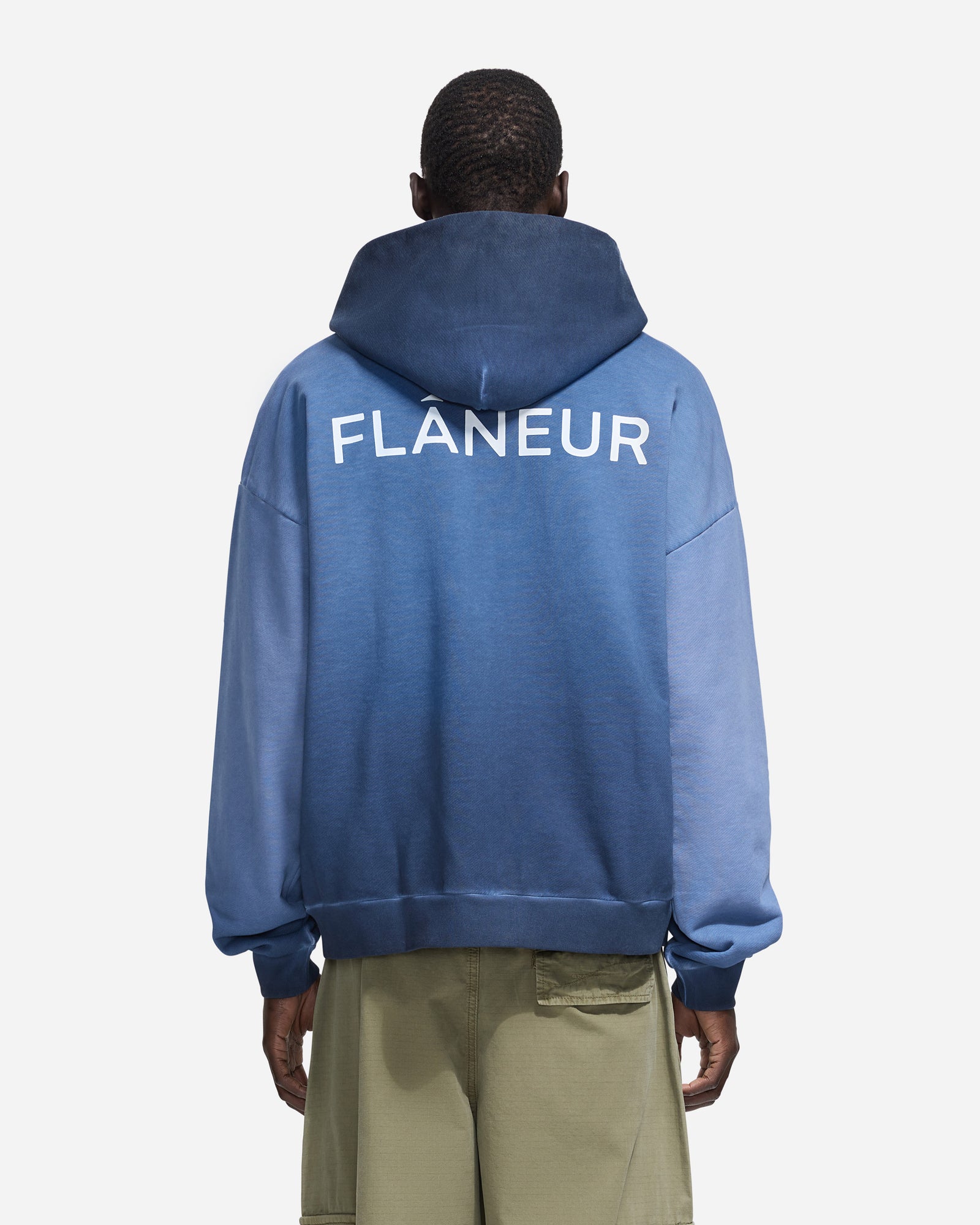 Double Logo Zip-Up | Navy