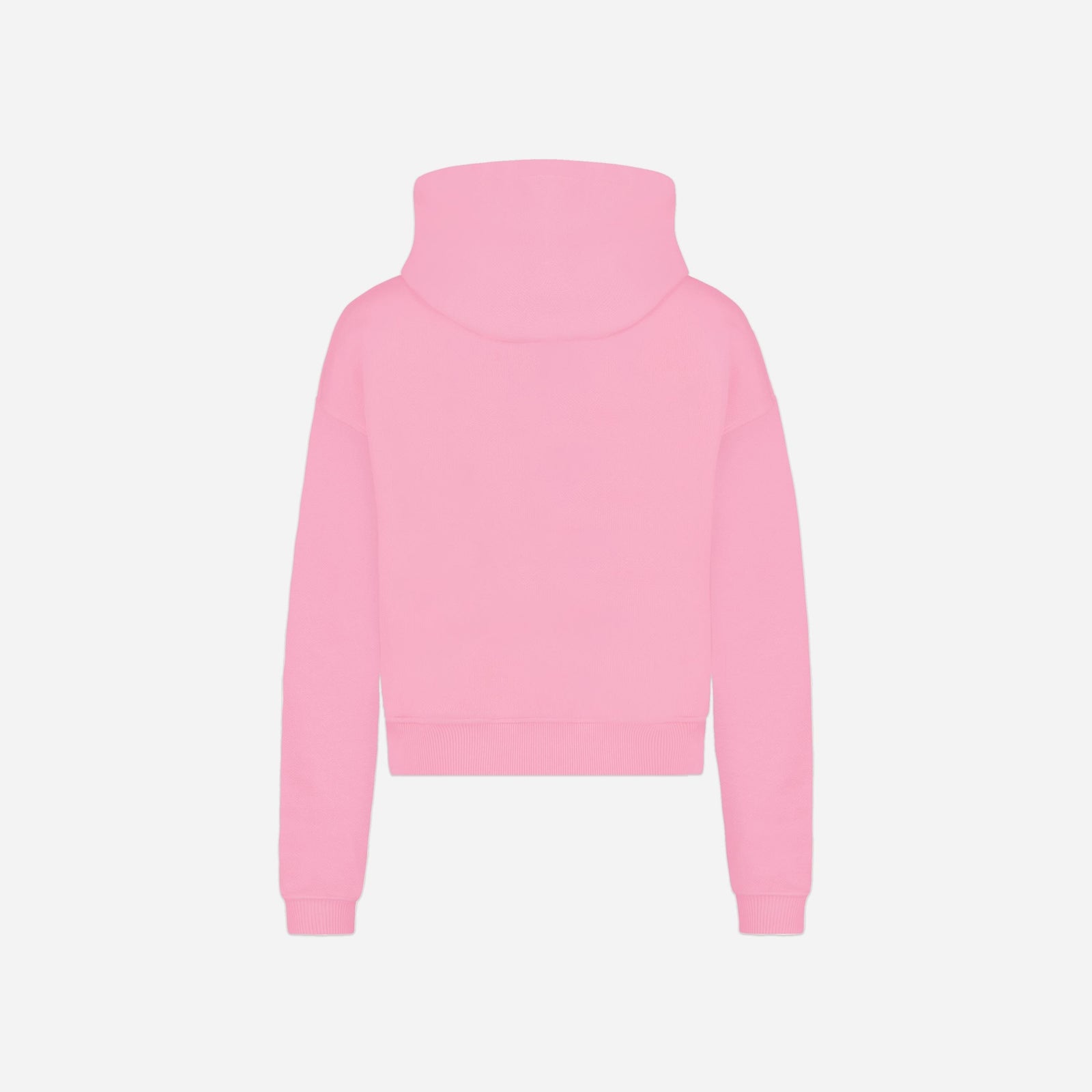 Kapuzenpullover mit Reißverschluss und Prägung | Rosa