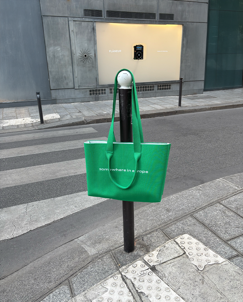 Knitted Tote Bag | Grün