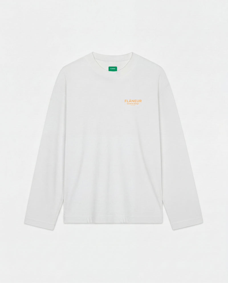 Sound & Design Long Sleeve | White/Orange