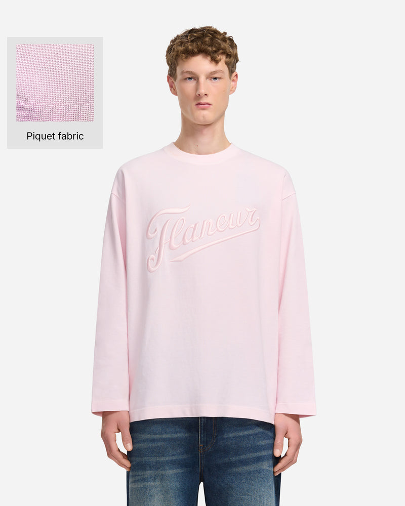 Embroidered Logo Long Sleeve | Pink
