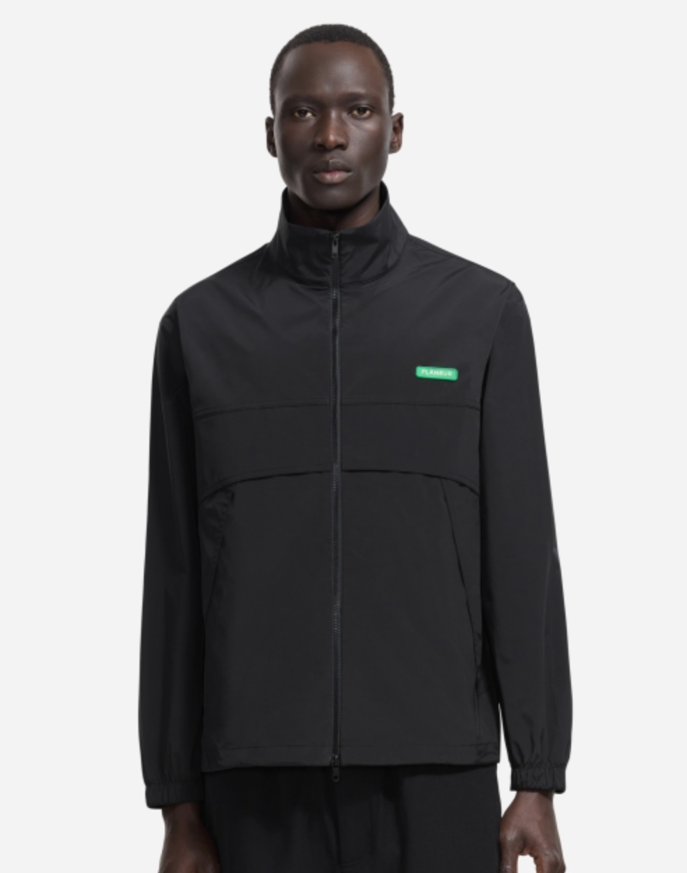 Badge Track Jacket | Black