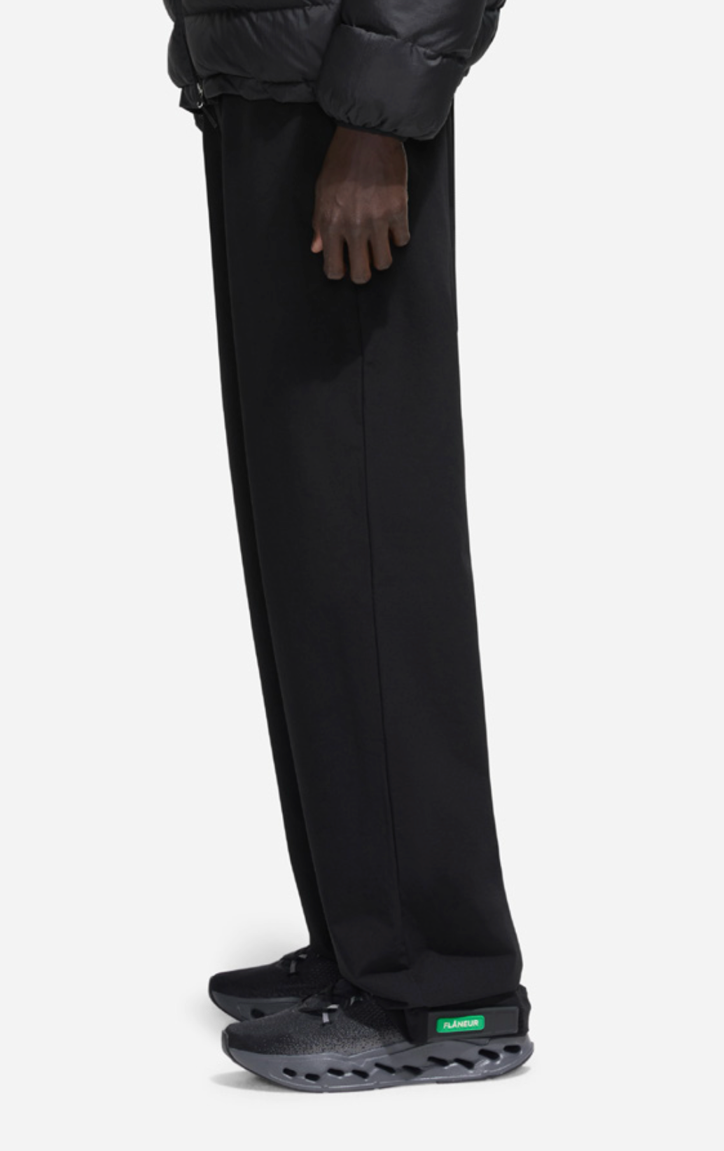 Badge Formal Tech Pants | Black