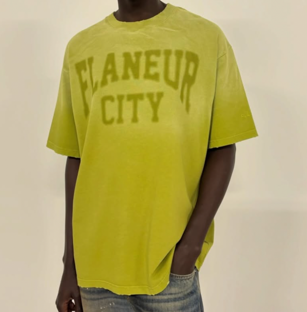 Flaneur City T-Shirt | Washed Green