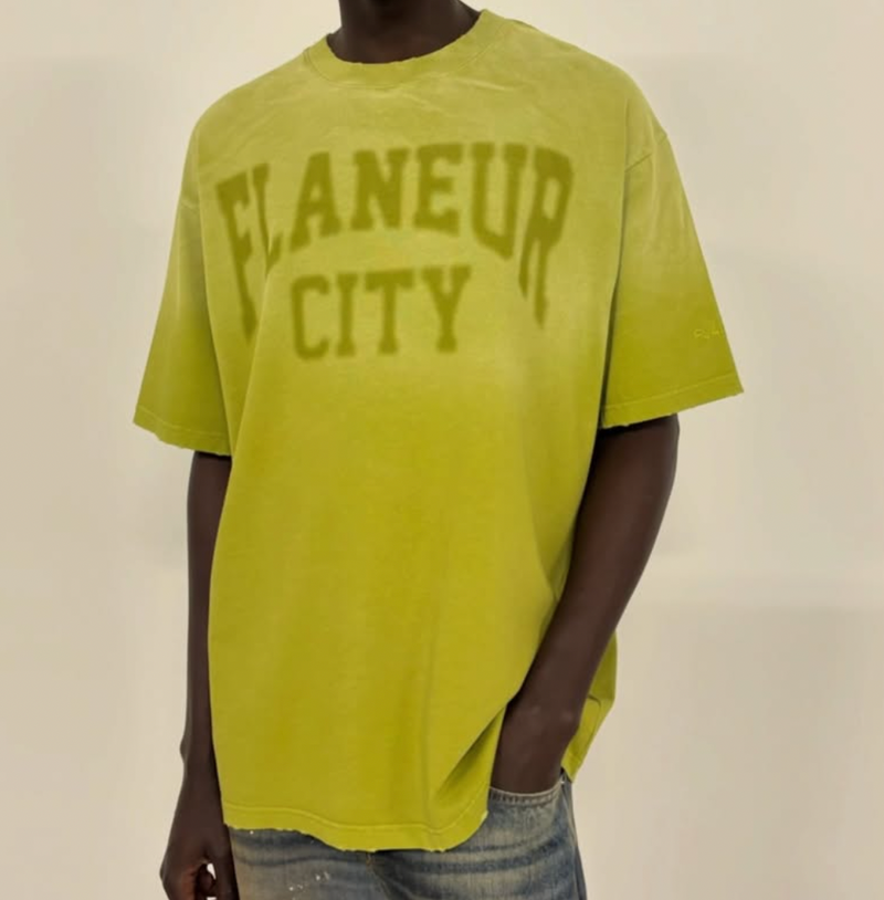 Flaneur City T-Shirt | Washed Green