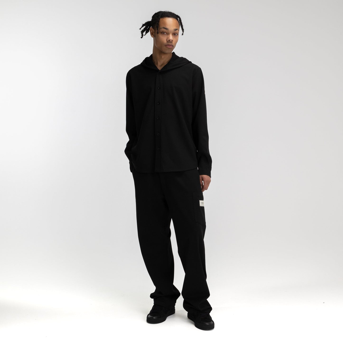 Atelier Hooded Shirt | Black