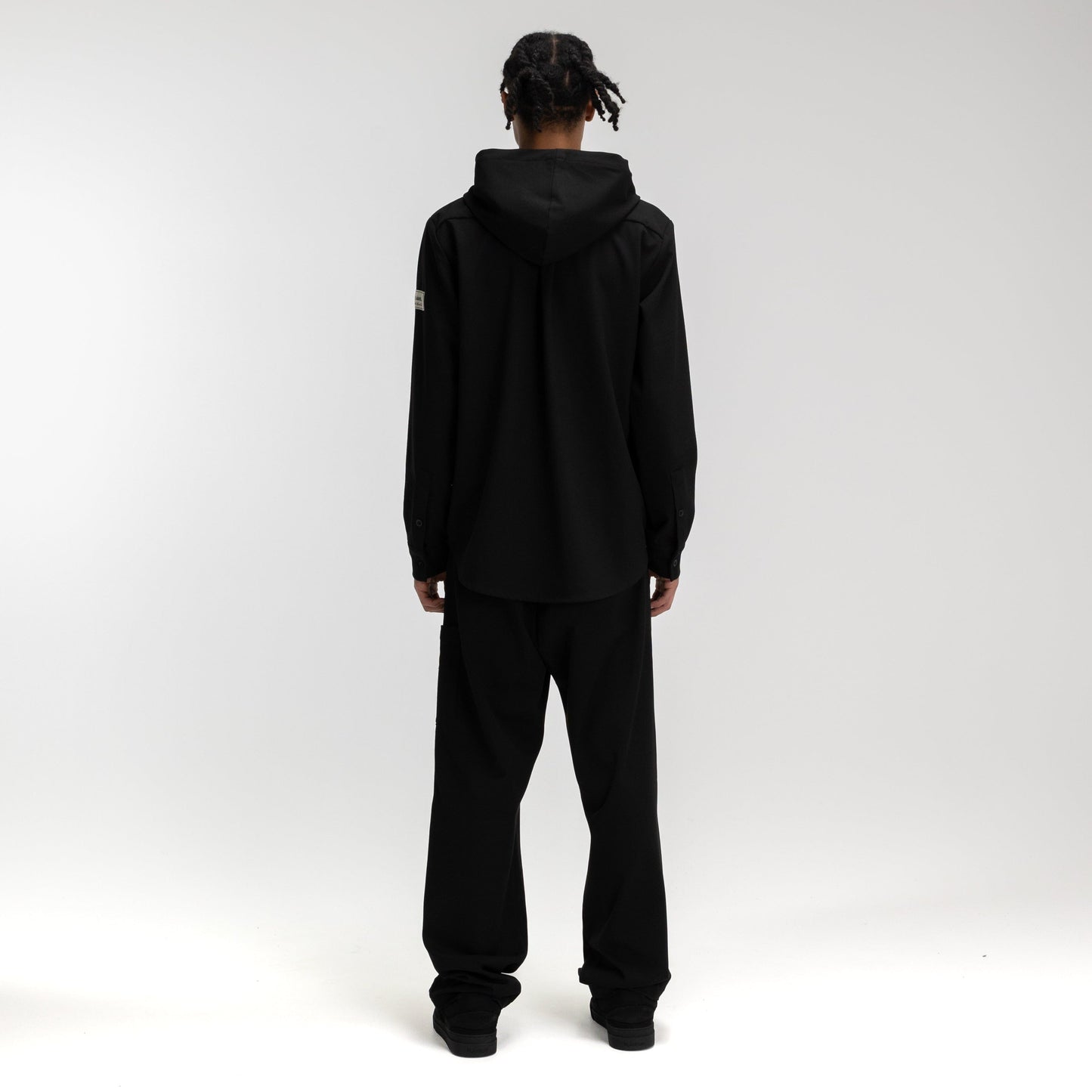 Atelier Hooded Shirt | Black