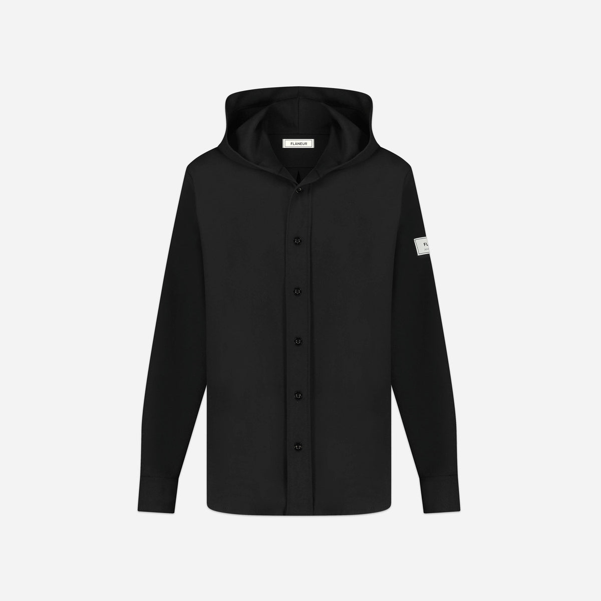 Atelier Hooded Shirt | Black