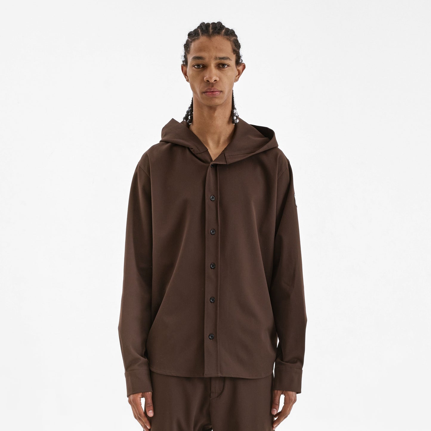 Atelier Hooded Shirt Brown